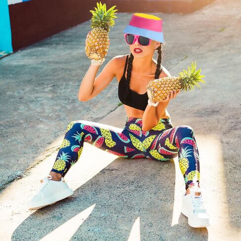 YAROMO 80s 90s Neon Fanny Pack Hat, 8 Pcs Neon Waist Bag Bucket Hat 80s 90s Party Holiday Outfit for Women Wen in Kuwait