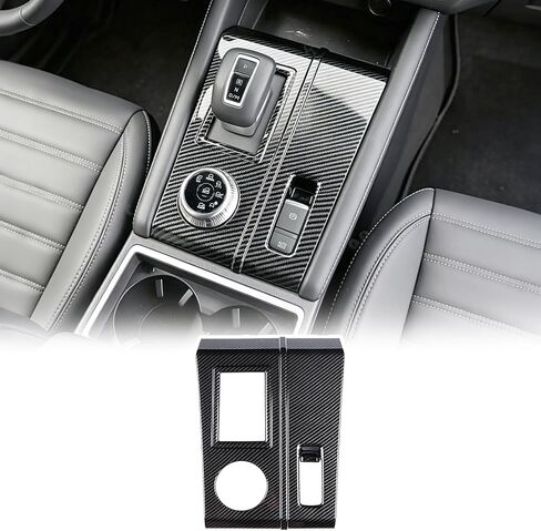 Gear Shift Panel Trim Cover for Mitsubishi Outlander 2022-2024 Accessories Center Console Panel Wrap Cover Sticker Central Control Gear Shifter Console Anti-Scratch Panel Protector Cover Frame ABS in Kuwait