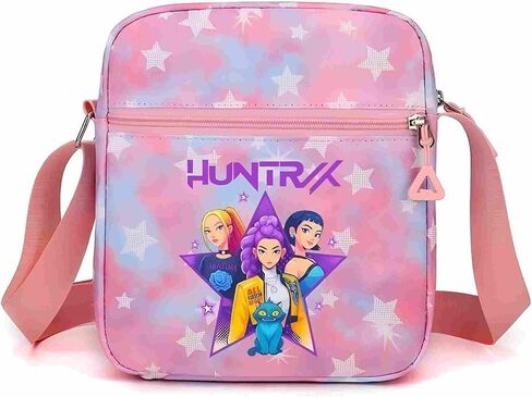 For Demon Hunters mini crossbody bag, For Korean idol,also a shoulder bag, features a cartoon pattern design.(Pink) in Saudi Arabia