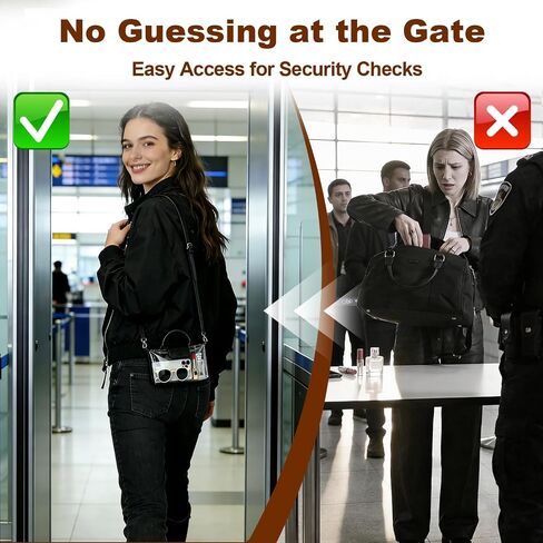 Clear Bag for Stadium Events, Small Crossbody Purse for Concerts, Sports Events World Cup, Durable Waterproof in Kuwait