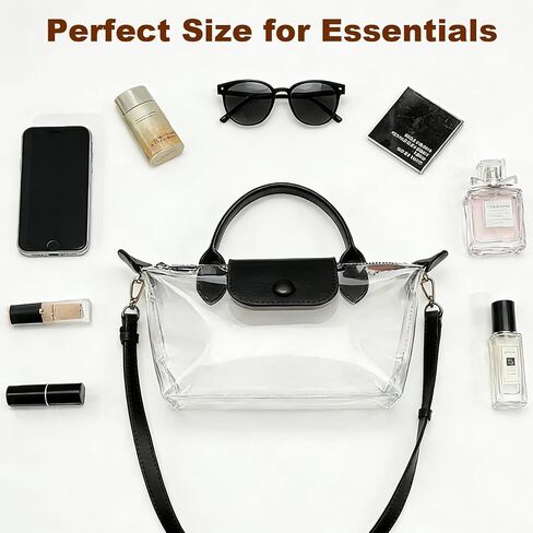 Clear Bag for Stadium Events, Small Crossbody Purse for Concerts, Sports Events World Cup, Durable Waterproof in Kuwait