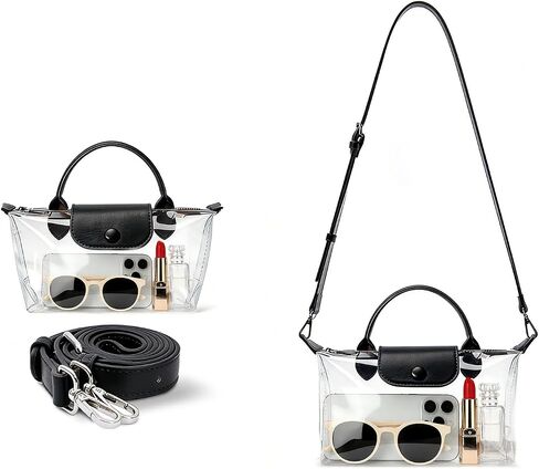 Clear Bag for Stadium Events, Small Crossbody Purse for Concerts, Sports Events World Cup, Durable Waterproof in Kuwait