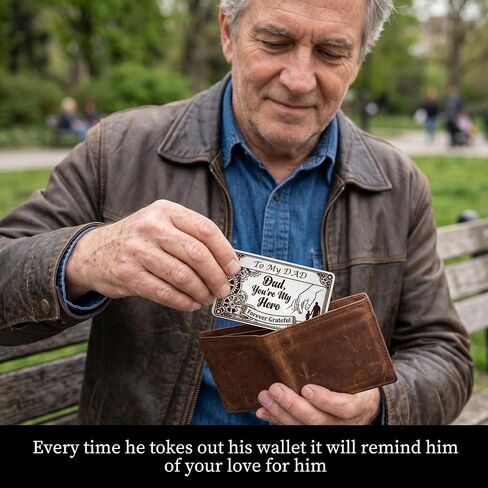 Thrist To My Dad Bracelets for Men - I love You Bracelet with Engraved Wallet Card from Son Daughter Triple Protection ID Bracelets Jewelry Gifts for Father Grandpa Birthday Fathers Day Anniversary in Kuwait