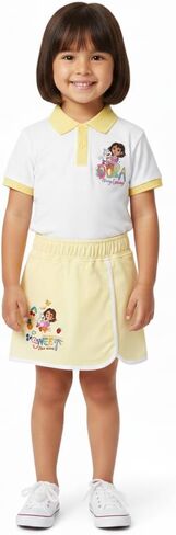 DORA Girls' Dora the Explorer Girls’ 2-piece Embroidered Polo & Skort Outfit Set |Toddler in Saudi Arabia