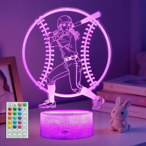 Ballet Night Light, Dance Gifts, Ballerina 3D Illusion Lamp with Remote Control, 16 RGB Colors, 4 Flashing Modes, Timer, Dimmable, Ballet Stuff, Accessories for Decor for Holiday Birthday Christmas in Saudi Arabia