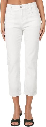 Sidefeel Women's Capri Jeans High Waist Stretchy Skinny Jeans Casual Summer Trendy Cropped Pants with Welt Pockets in Kuwait