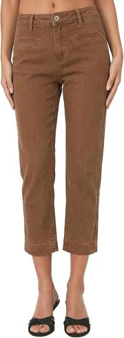Sidefeel Women's Capri Jeans High Waist Stretchy Skinny Jeans Casual Summer Trendy Cropped Pants with Welt Pockets in Kuwait