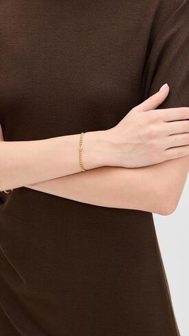 Gwen Beloti Women's Locked in Gold Link Bracelet in Kuwait