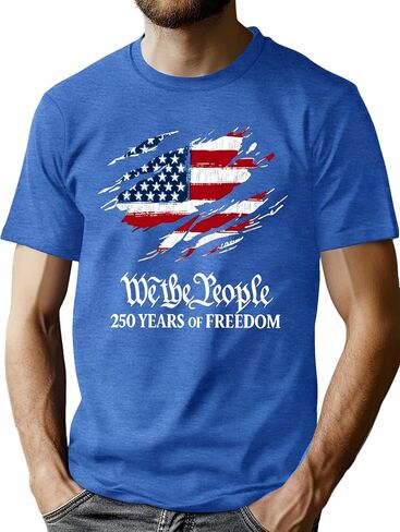 250 Anniversary USA Shirt Men Eagle Graphic 1776-2026 T-Shirt 4th of July Tees American Flag Patriotic Short Sleeve Top in Saudi Arabia