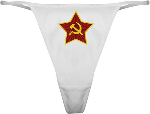 CafePress المطرقة والمنجل مع الملابس الداخلية ثونغ الكلاسيكية نجمة، سراويل نسائية in Kuwait