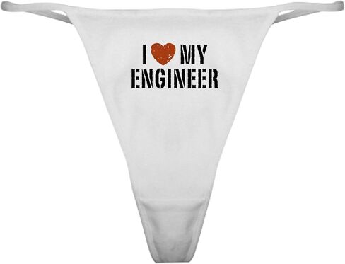 CafePress I Love My Engineer Classic Thong Underwear, Womens Panties in Kuwait