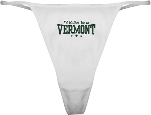 CafePress I'd Rather Be In Vermont Classic Thong Underwear, Womens Panties in Kuwait