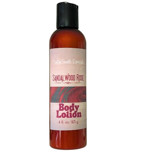 Sandalwood Rose Body Lotion (8 oz) - Jojoba + Avocado oils for all-day moisture, Exquisite Meditative Sensual Sandalwood + vintage rose, made with essential oils, paraben-free. in Saudi Arabia