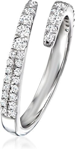 Ross-Simons 0.50 ct. t.w. Diamond Bypass Ring in Sterling Silver in Kuwait