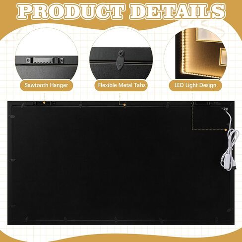 Leinuosen 15 x 27 Graduation Diploma Frame with LED Light for 11 x 8.5 Certificate Graduation Shadow Box Document Frame for Grad Cap & Tassel Photo Engraving Display Case for Class of 2026 Graduates in Kuwait