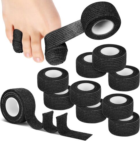 10 Rolls Self-Adhesive Bandages Wraps, Toe Caps & Toe Covers Bandages Set for Sports, Wrist, Ankle, Toes Fingers Protector (Beige) in Saudi Arabia