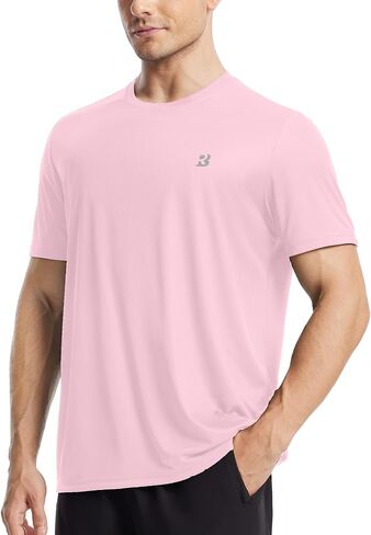 Roadbox Men's UPF 50+ Swim Shirts Short Sleeve, Sun Protection Quick Dry Rash Guard, Water T-Shirt for Surfing Fishing Beach in Kuwait