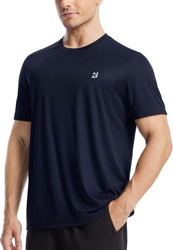 Roadbox Men's UPF 50+ Swim Shirts Short Sleeve, Sun Protection Quick Dry Rash Guard, Water T-Shirt for Surfing Fishing Beach in Kuwait