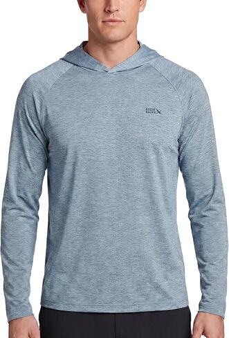 Eddie Bauer Men’s Hooded Long Sleeve Rash Guard Shirt – Sun Protection, Lightweight Quick Dry Hoodie with Stretch, Loose Fit in Saudi Arabia