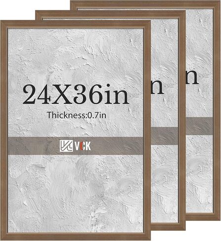VCK 8x10 Picture Frames Set of 3, Black Oak Wood 8 x 10 Photo Frame for Wall and Tabletop, Display for Prints, Artwork, Portraits in Saudi Arabia