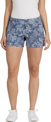 DEAR JOHN Hampton Low Rise Denim Shorts for Women Tailored Trouser Fit with Cuffed Hem and Casual Stretch Comfort in Kuwait