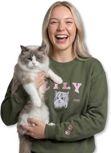 COUPLEHOODIES Custom Embroidered Dog Sweatshirt For Women Photo Portrait in Saudi Arabia