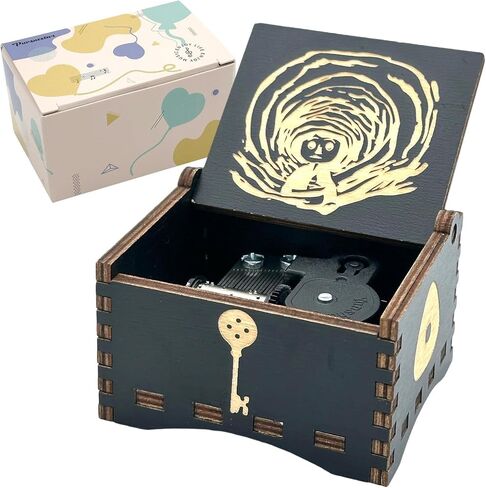 Pursuestar HowlMoving Castle-Merry Go Round of Life Wind Up Music Box, Vintage Engraved Wood Mechanism Musical Gifts for Birthday Valentine's Day Christmas Thanksgiving in Kuwait