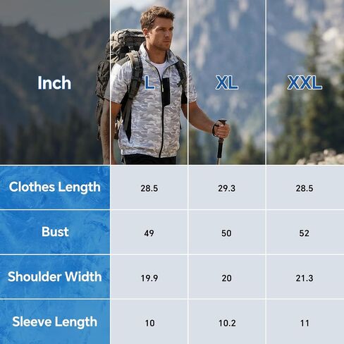 Cooling Vest with 30,000mAh Battery Pack,2 High-Speed Cooling Fans Jacket Air Conditioned Workwear for Hot Summer in Kuwait
