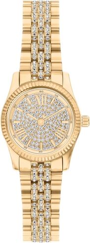 Michael Kors Women's Lexington Three-Hand Gold-Tone Stainless Steel Watch (Model: MK7575) in Kuwait