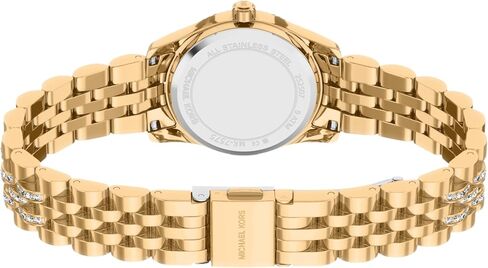 Michael Kors Women's Lexington Three-Hand Gold-Tone Stainless Steel Watch (Model: MK7575) in Kuwait