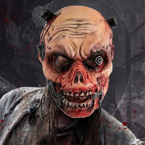 Creepy Halloween Zombie Mask,Scary Walking Dead Mask for Carnival Party Masquerade,Horror Biochemical Living Dead Masks in Kuwait