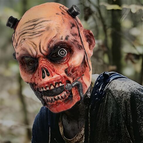 Creepy Halloween Zombie Mask,Scary Walking Dead Mask for Carnival Party Masquerade,Horror Biochemical Living Dead Masks in Kuwait