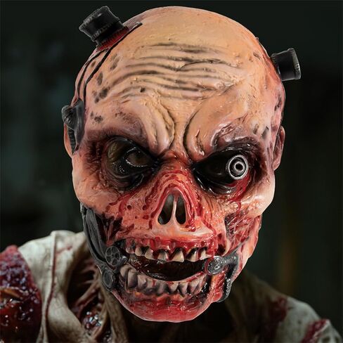 Creepy Halloween Zombie Mask,Scary Walking Dead Mask for Carnival Party Masquerade,Horror Biochemical Living Dead Masks in Kuwait