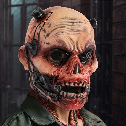 Creepy Halloween Zombie Mask,Scary Walking Dead Mask for Carnival Party Masquerade,Horror Biochemical Living Dead Masks in Kuwait