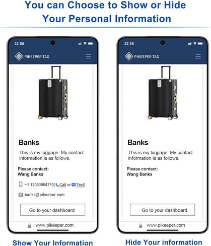 Smart QR Code Luggage Tags - Show Location When Scanned, Customizable Info with Privacy Protection, 4-Pack Waterproof & Durable Travel Labels for Suitcases, Backpacks & More in Saudi Arabia