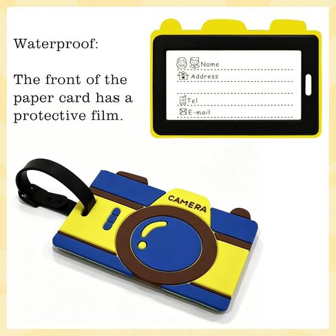 15 Pcs Funny Cute Luggage Tags for Suitcase, Colorful Summer Beach Themed Travel Baggage Bag Tags, Unique Suitcase Identification Labels for Women Men in Kuwait