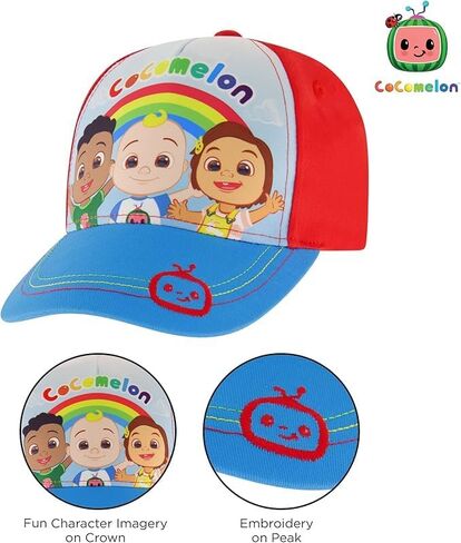قبعة بيسبول للأطفال الصغار من CoComelon وBlippi، تتميز بـ Jj وTotom وYoyo، قبعة للأطفال مع نظارات شمسية in Kuwait