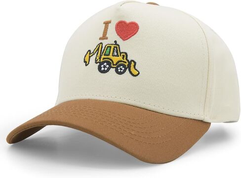 Toddler Trucker Hats for Boys Girls, Embroidery Cotton Snapback Baseball Cap for Kids Ages 2-8 in Saudi Arabia