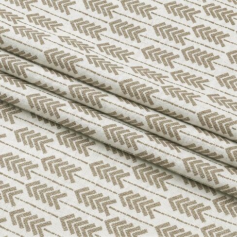 Gwine Arrow Kitchen Curtains 24 Inch Length - Light Filtering Faux Linen Half Window Short Curtains, Farmhouse Boho Rod Pocket Small Window Treatments for Bathroom RV Camper, 30Wx24L, 2 PCS, Taupe in Saudi Arabia