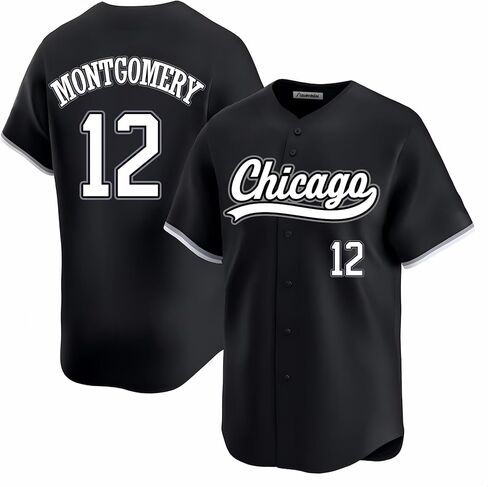 Custom Mens/Women/Youth Chicago Baseball Stitched T-Shirt for Sports Fan in Saudi Arabia