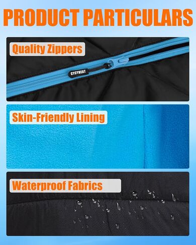 CYCYHEAT Kids Heated Jacket - Boys and Girls Heating Jackets Hoodie Coat With Battery Pack Heated Clothing for Skiing (US, Alpha, Medium, Regular, Regular, Blue Upgraded Jacket) in Saudi Arabia