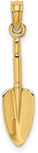 Diamond2Deal 3-D Trowel Garden Tool Charm Pendant 14k Yellow Gold (L-0.8 In, W-0.22 In) in Kuwait