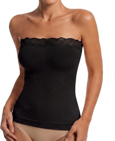 Women's Shapewear Tank Top Tummy Control Compression Cami Slimming Lace Camisole Top in Kuwait
