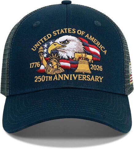 250 Anniversary USA Hat,United States of America 250th Anniversary Cap,US Patriotic Merchandise Gifts in Saudi Arabia
