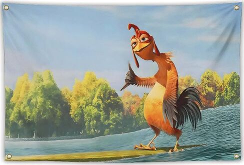 MIFANS Chicken Flag 3x5 Feet Funny Meme Banner Tapestry with Four Brass Grommets Wall Art Decor for Man Cave College Dorm Bedroom Outdoor Parties Events Festivals Gifts for Guys in Saudi Arabia