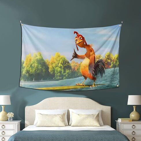 MIFANS Chicken Flag 3x5 Feet Funny Meme Banner Tapestry with Four Brass Grommets Wall Art Decor for Man Cave College Dorm Bedroom Outdoor Parties Events Festivals Gifts for Guys in Saudi Arabia