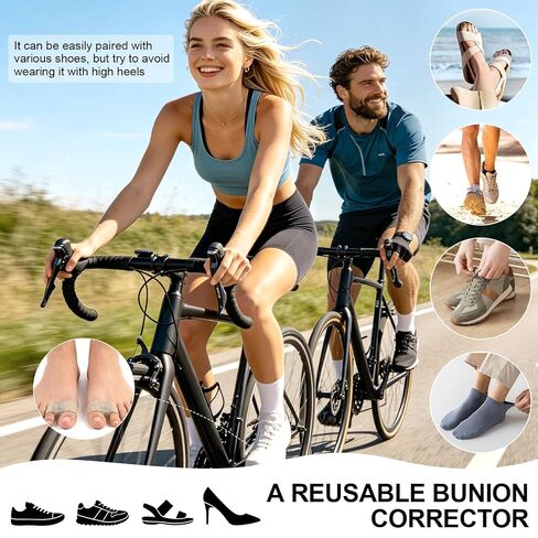 4pcs Bunion Aligner, Toe Alignment Splint for Women Men, Big Toe Spacers, Breathable in Kuwait