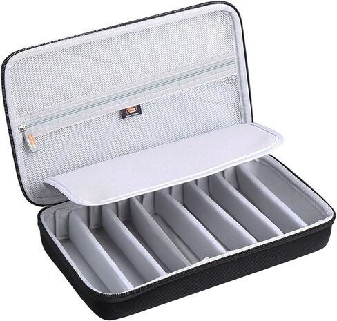 Legestori Travel Sunglasses Organizer​ Case,​ Portable Hard EVA Sunglass Carrying Case, Adjustable Slots Case for Multiple ​Sunglass Eyeglasses, Trendy Glasses Storage Box for Men Women (Case Only in Kuwait