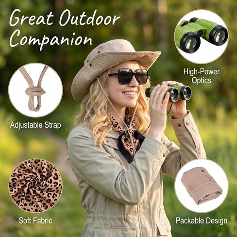 4Pcs Women Safari Costume Accessories Zoo Keeper Costume Halloween Cosplay Khaki | Adjustable hat in Saudi Arabia