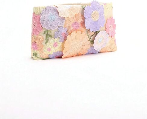 QWINEE Women's Floral Clutch Purses Y2k Lightweight Magnet Wallet Crossbody Bag in Kuwait